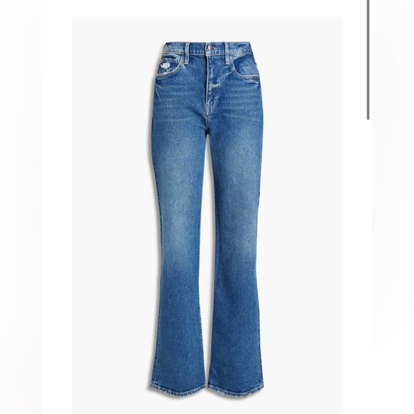 Frame Denim Blue Straight Leg Jeans - Picture 4 of 7